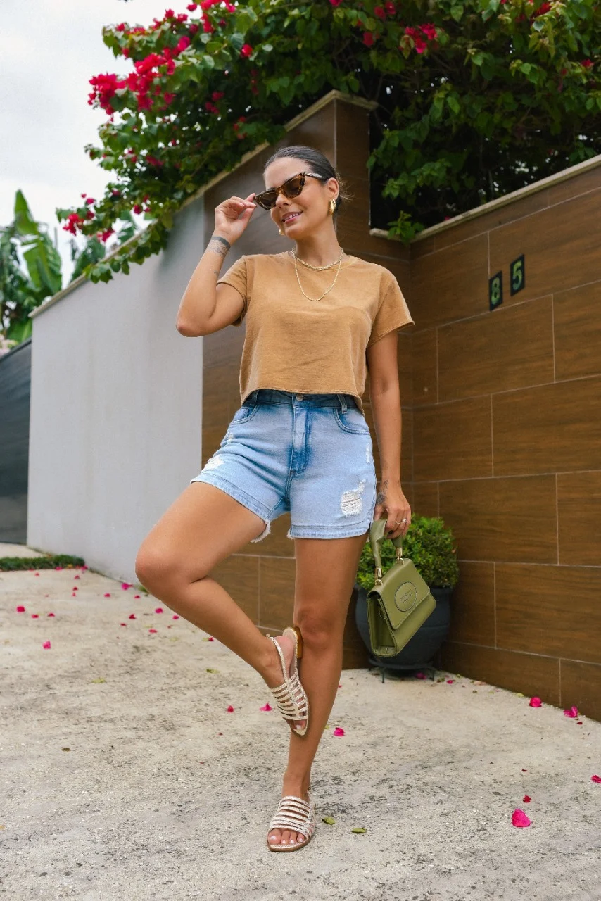 Cropped Estonado Camel - Imagem 2