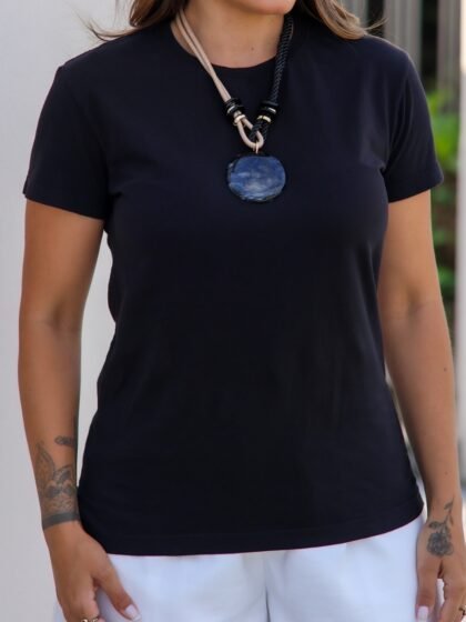 Tshirt Feminina Estonada Lisa Preto