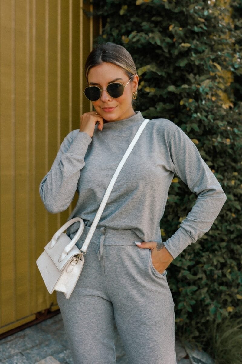 Conjunto Feminino Comfy Cinza Mescla - Image 2