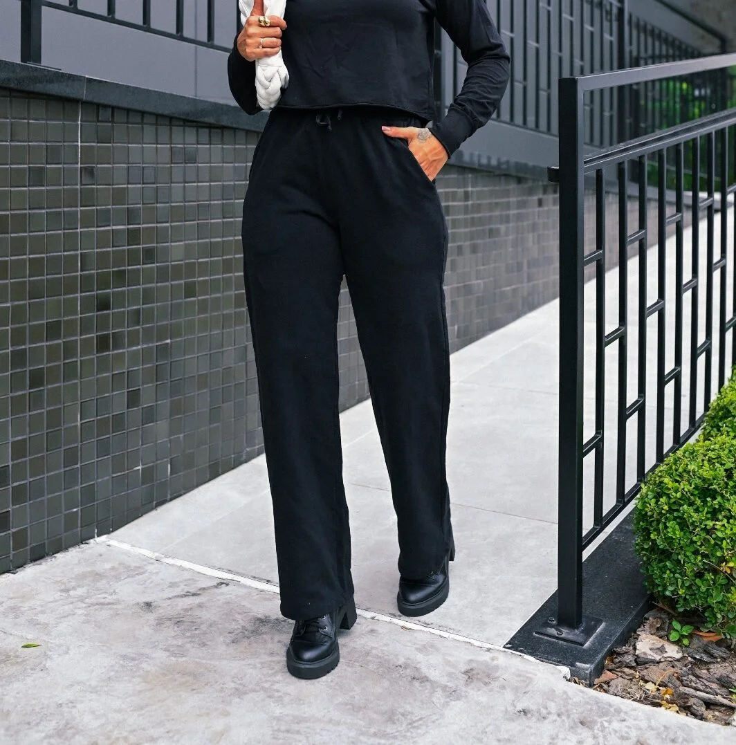 Calça Feminina Estonada Preta
