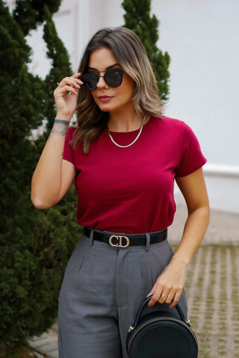 Tshirt Feminina Estonada Lisa Cereja - Image 2