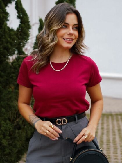 Tshirt Feminina Estonada Lisa Cereja