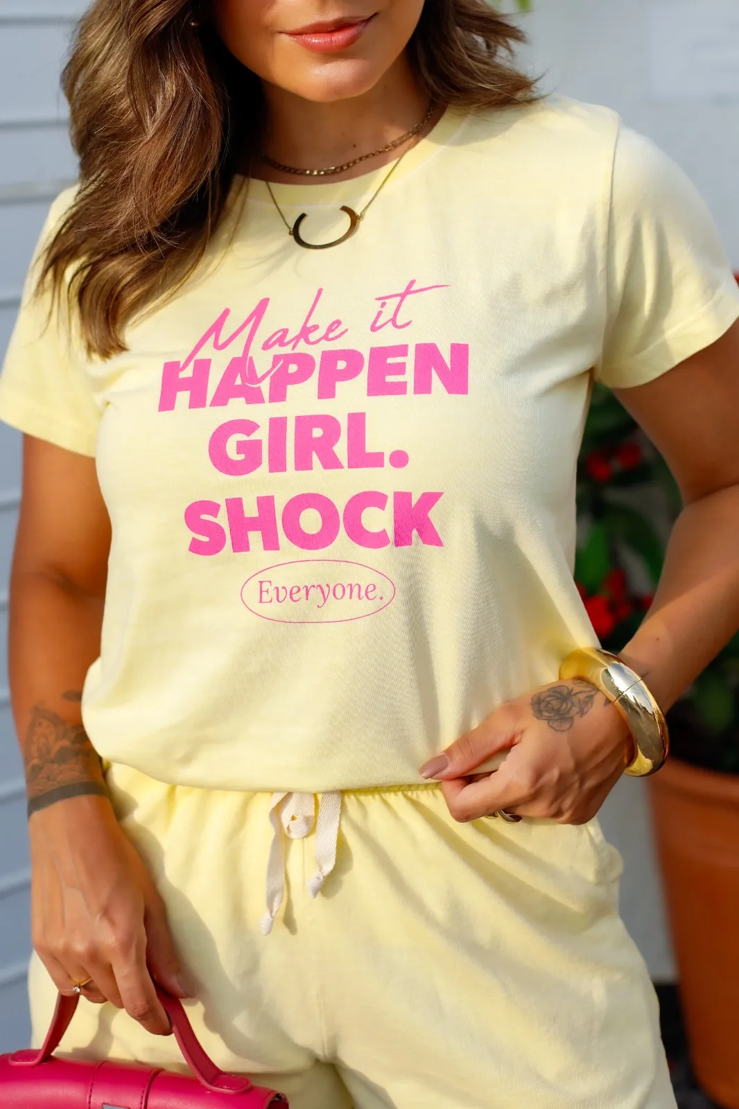 Tshirt Feminina Amarelo Happen - Imagem 4
