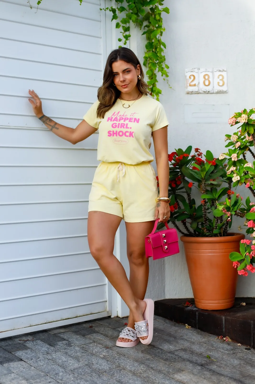 Tshirt Feminina Amarelo Happen - Imagem 2
