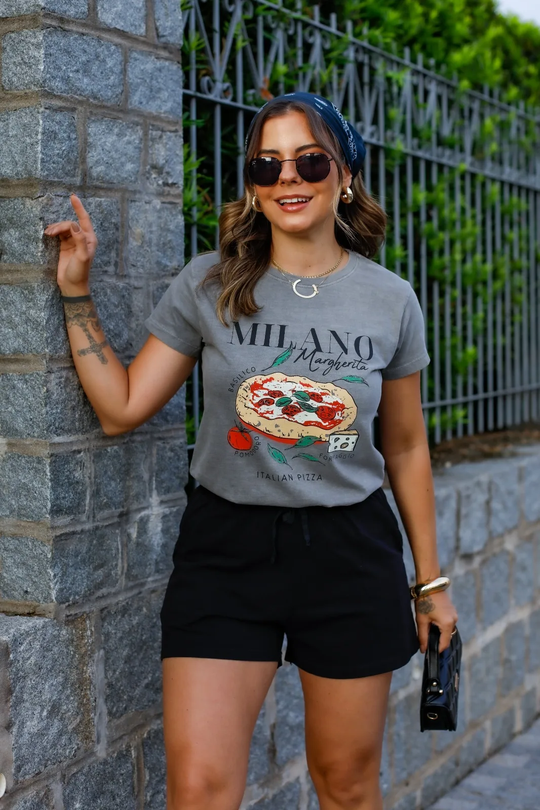 Tshirt Feminina Cinza Milano - Imagem 3