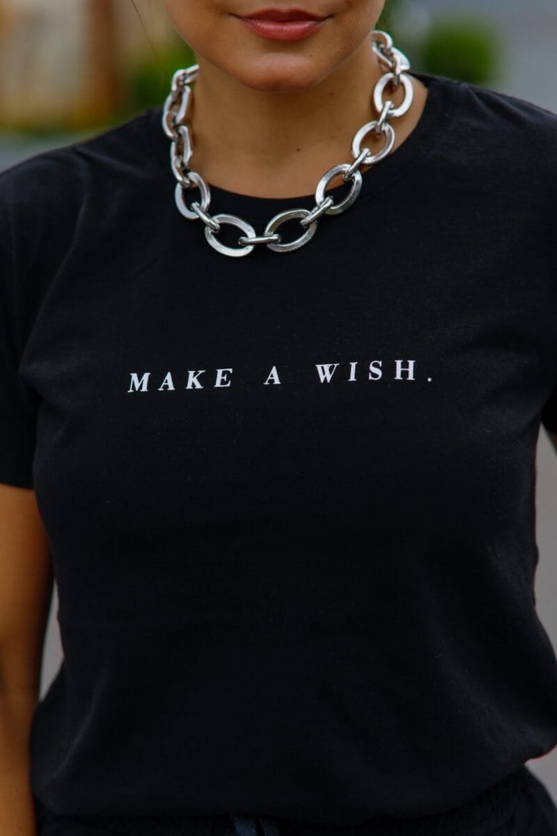 Tshirt Feminina Estonada Preto Wish