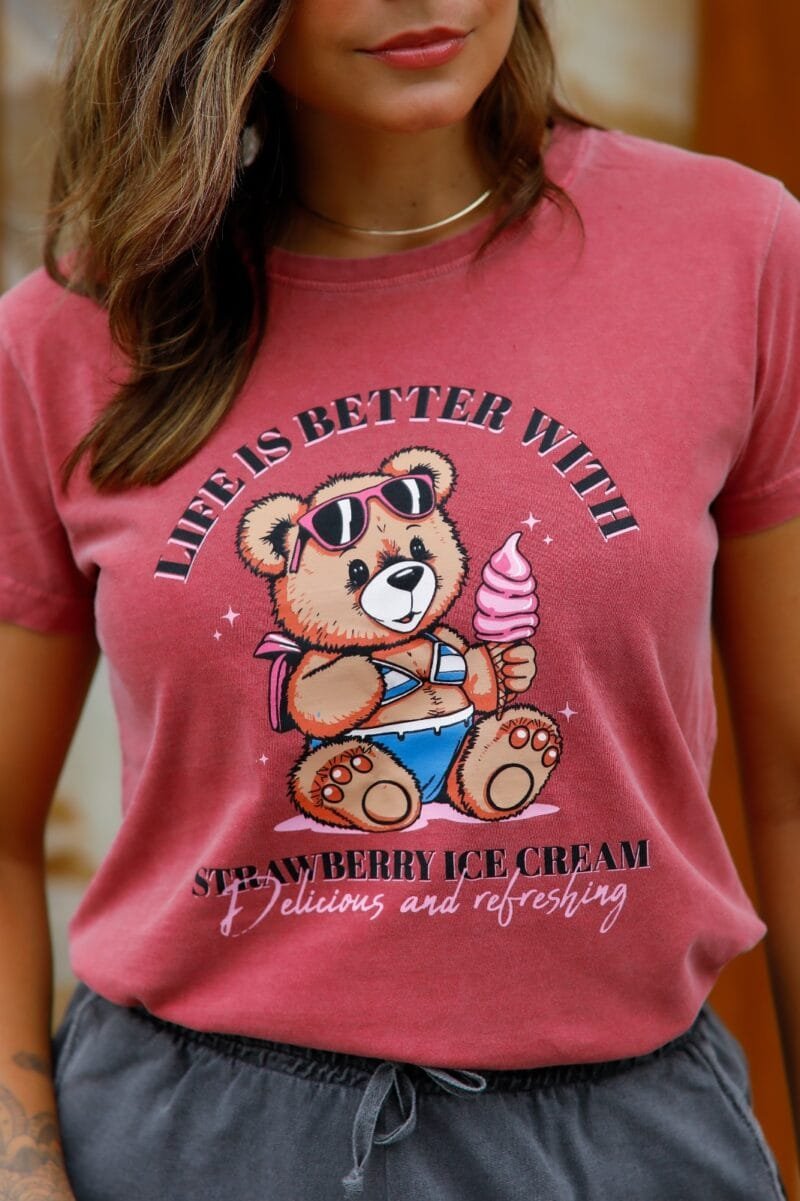 Tshirt Feminina Estonada Vinho Urso