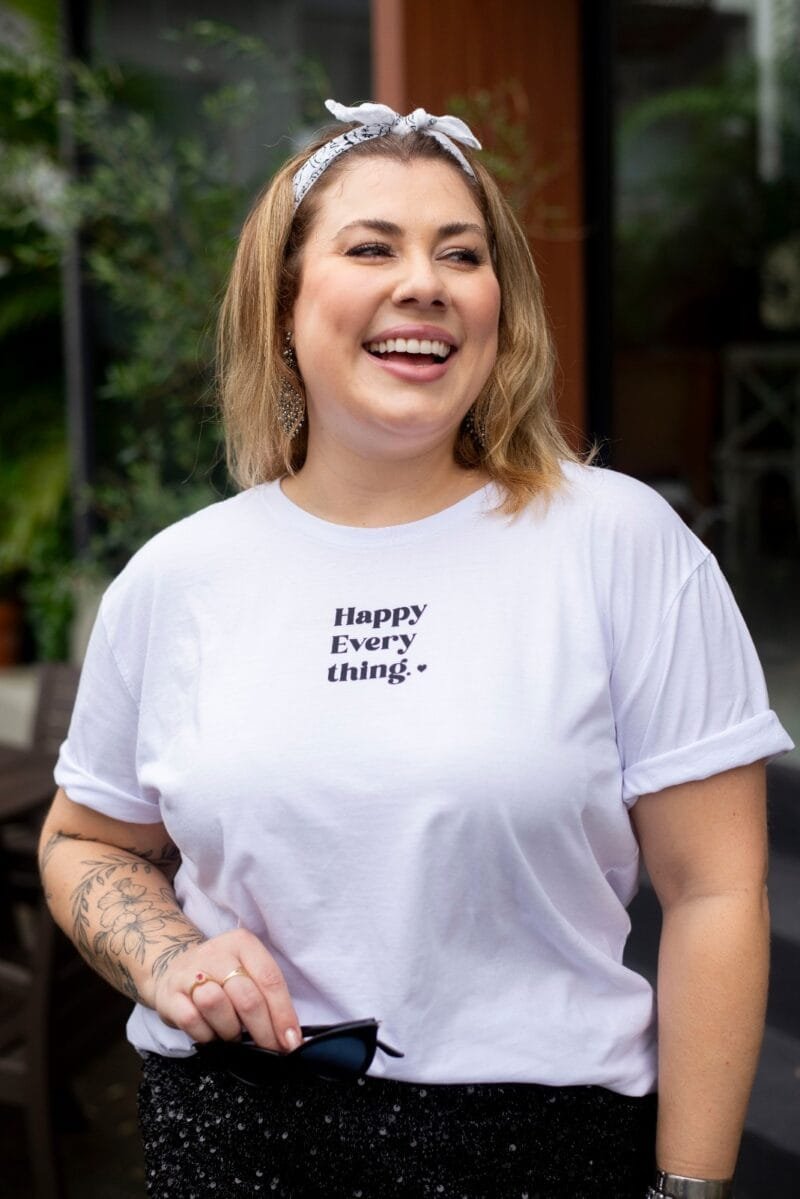 Tshirt Feminina Estonada Plus Branco Thing