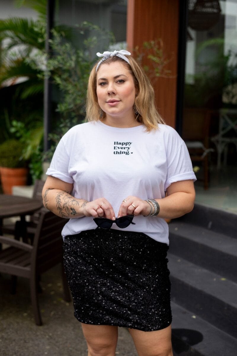 Tshirt Feminina Estonada Plus Branco Thing - Image 4