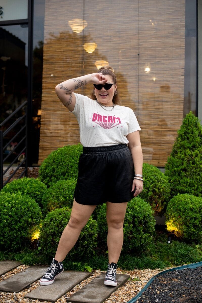 Tshirt Feminina Estonada Plus Off Respingos Dream - Image 2