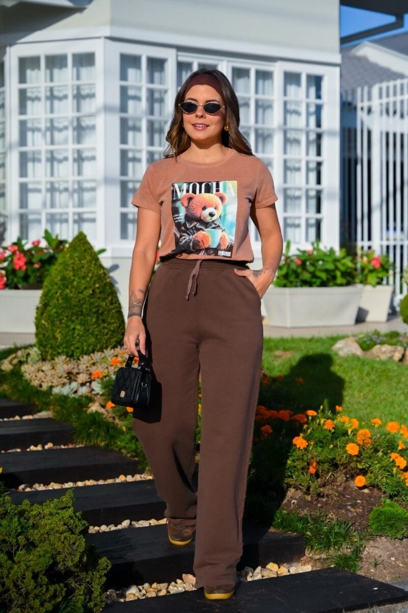 Tshirt Feminina Estonada Amendoim Urso - Image 4