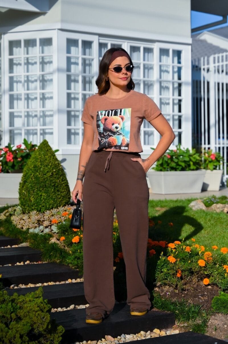 Tshirt Feminina Estonada Amendoim Urso - Image 2
