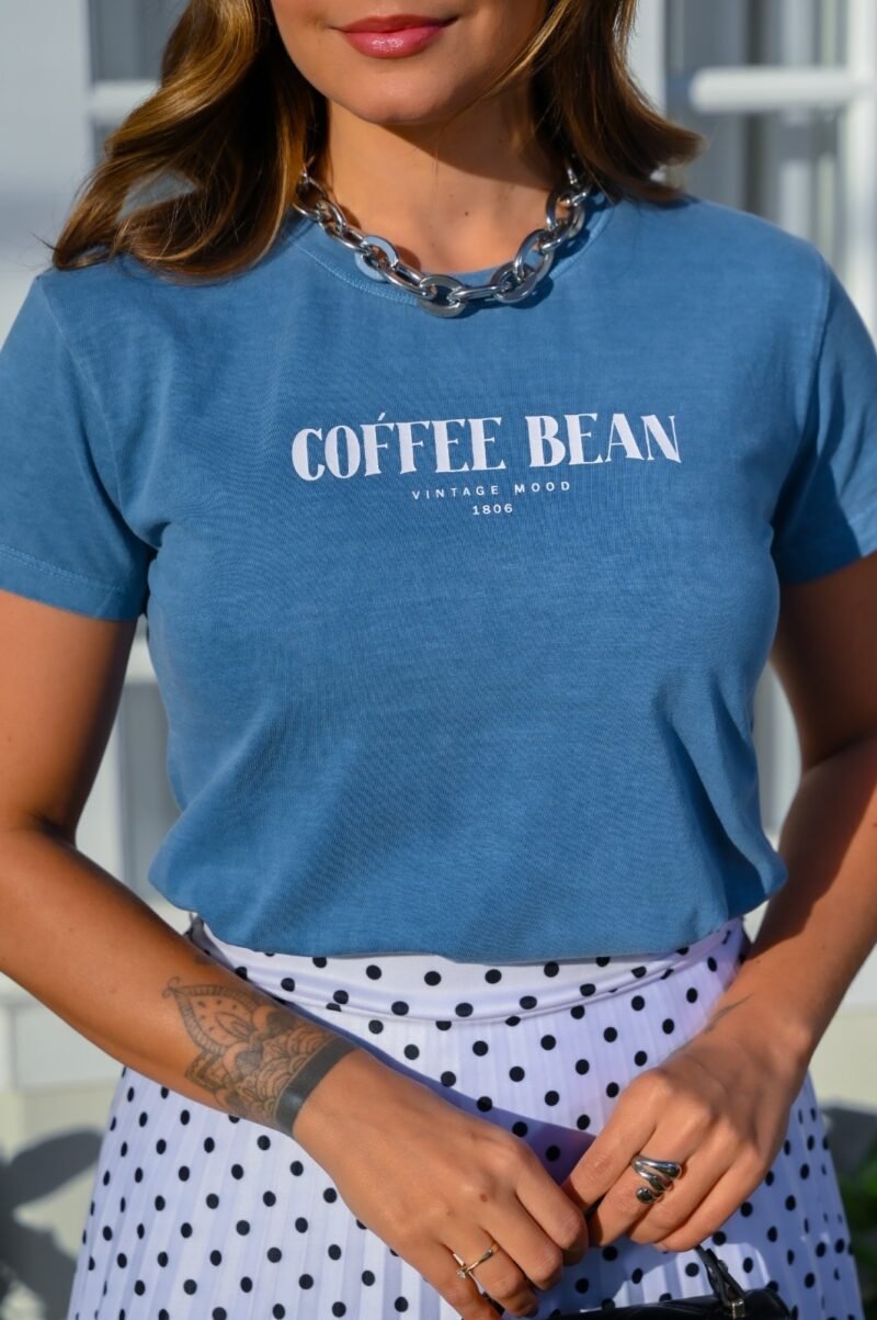 Tshirt Feminina Estonada Jeans Coffee