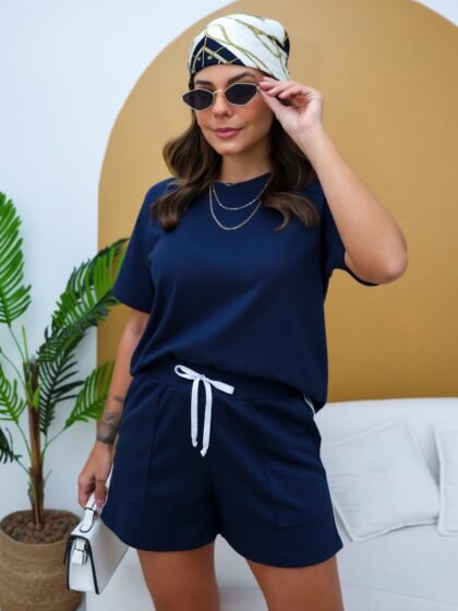 Conjunto Feminino Summer Marinho