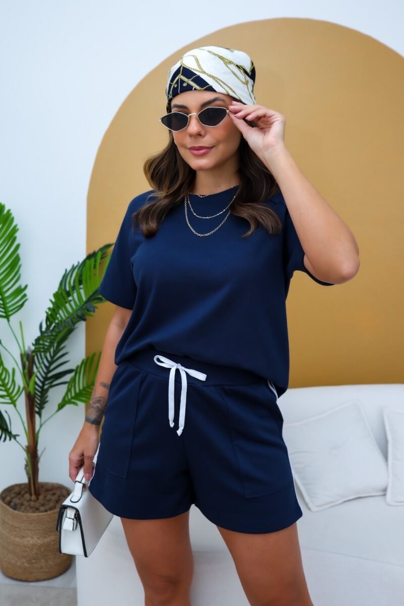 Conjunto Feminino Summer Marinho