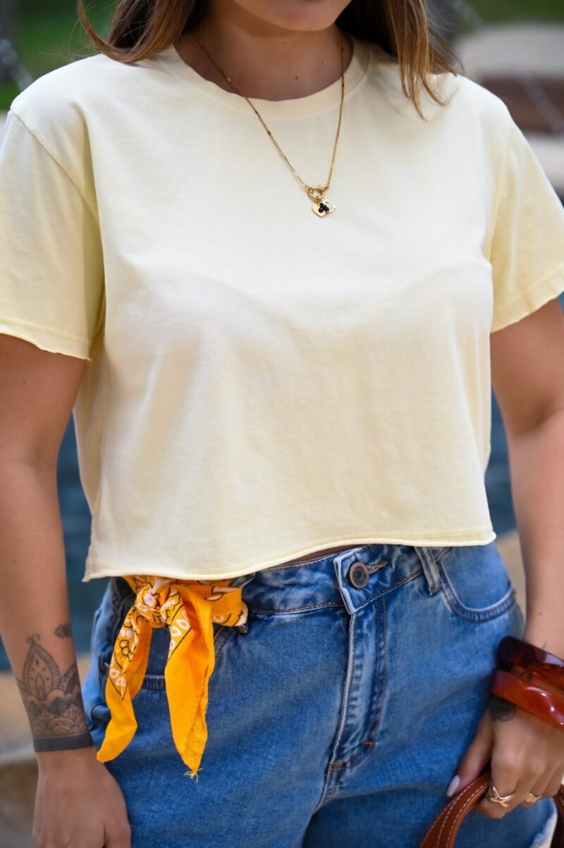 Cropped Estonado Manteiga