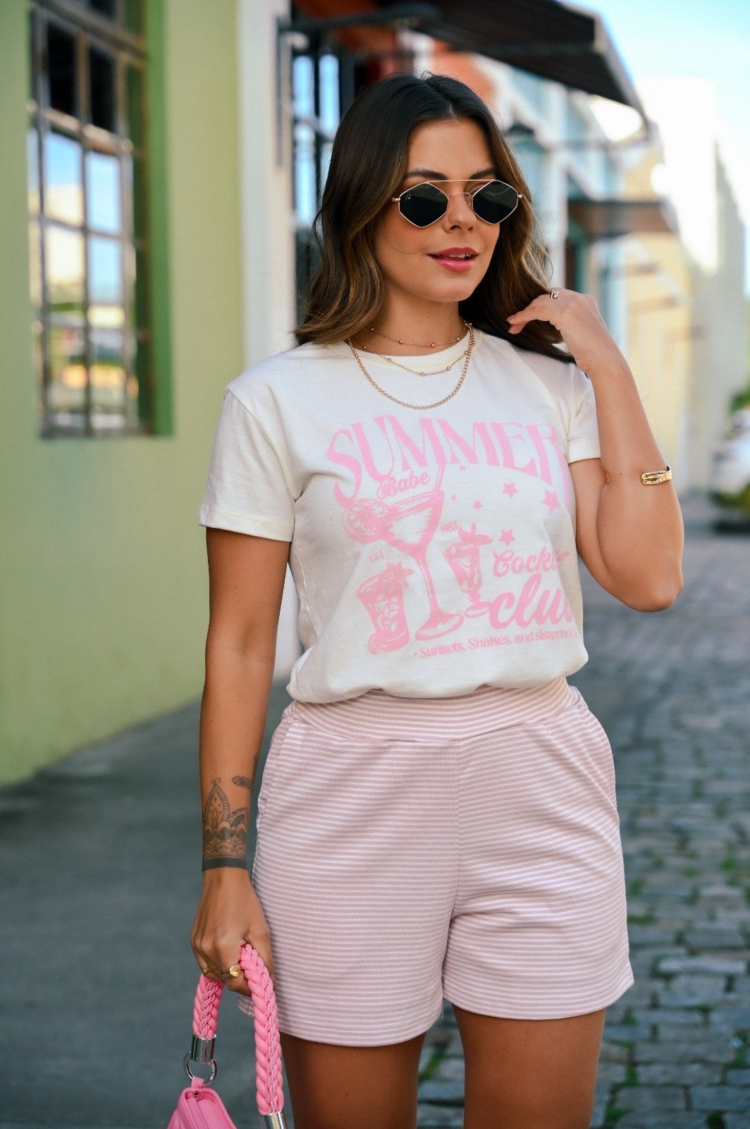 Tshirt Feminina Estonada Off Summer - Imagem 3