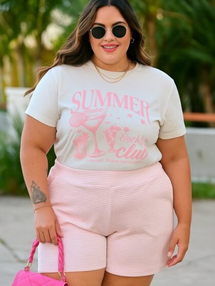 Tshirt Feminina Estonada Plus Off Summer