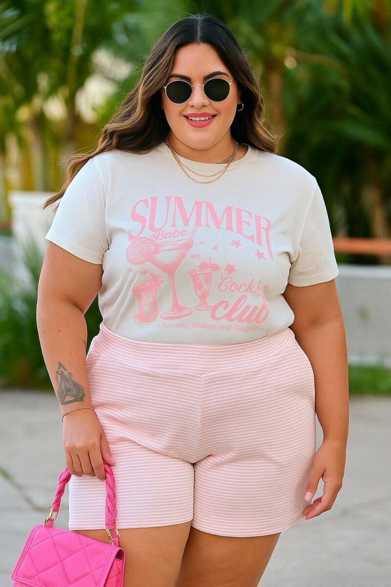 Tshirt Feminina Estonada Plus Off Summer