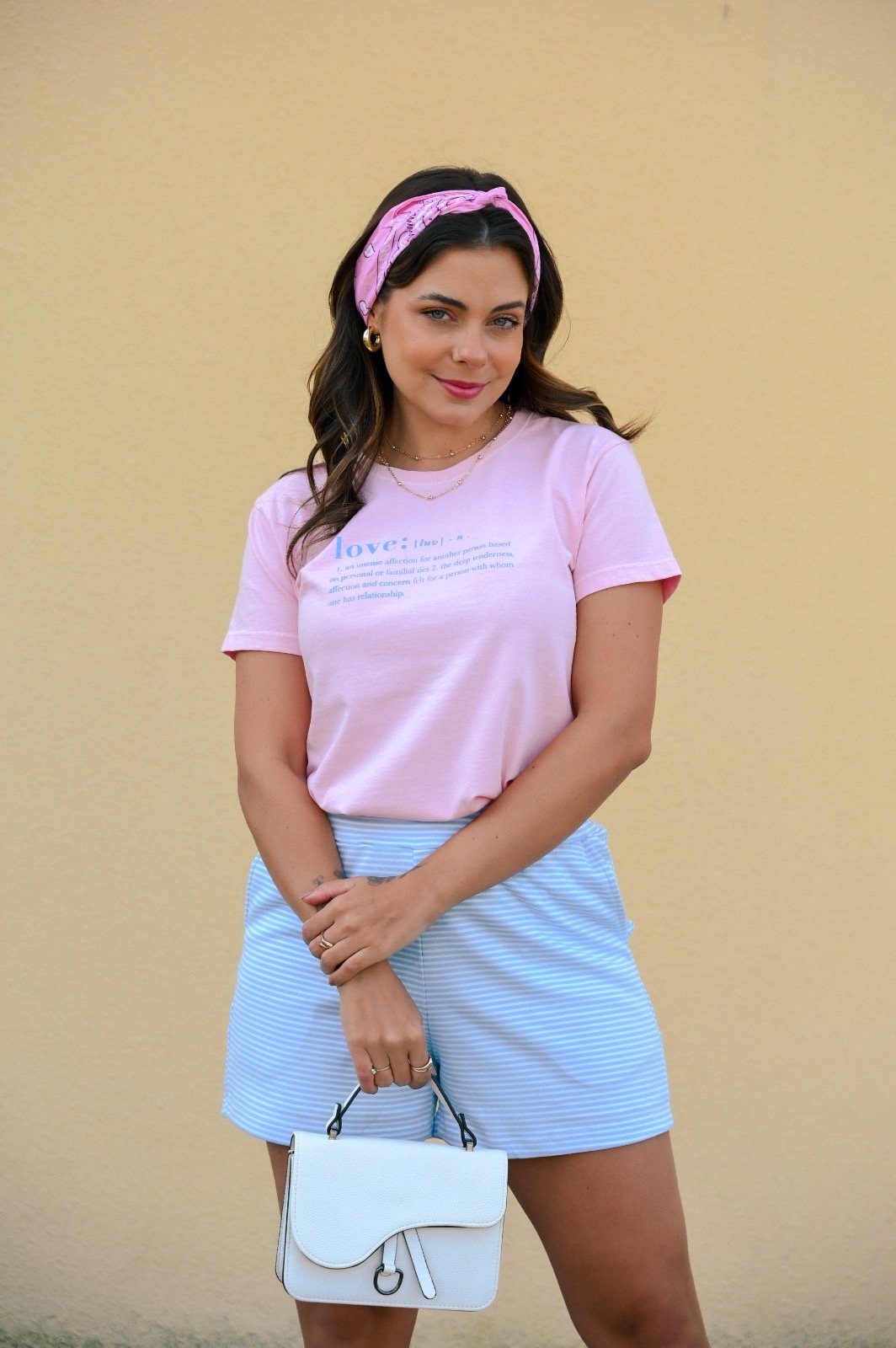 Tshirt Feminina Estonada Rosa Love - Imagem 2