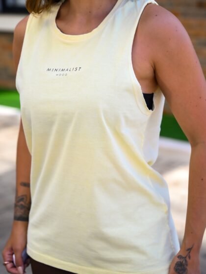 Muscle Tee Feminina Estonada Manteiga Minimalist
