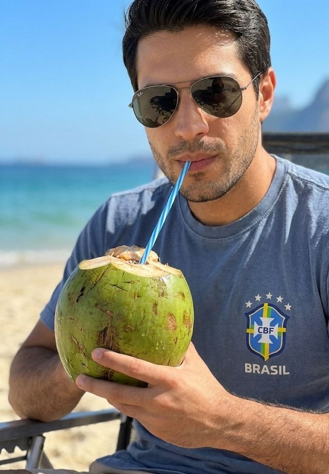 Camiseta Unissex Azul Jeans Brasão - Imagem 2
