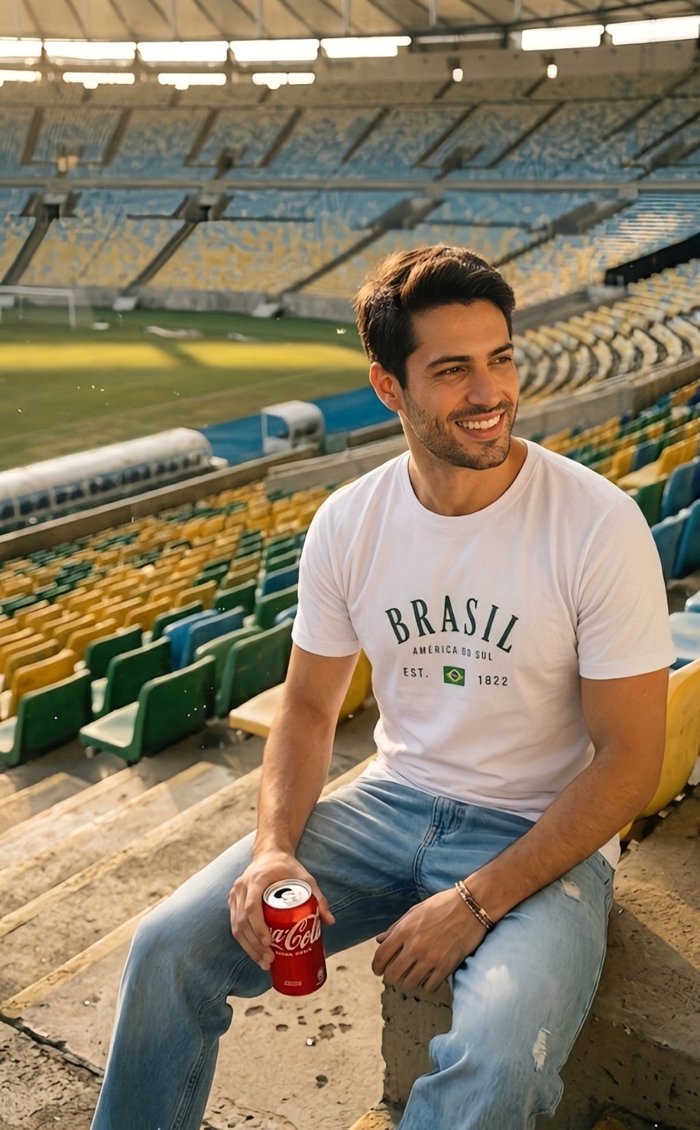 Camiseta Unissex Branca Brasil 1822