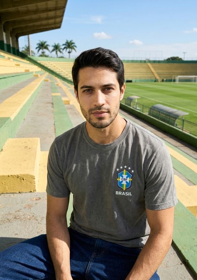 Camiseta Unissex Chumbo Brasão
