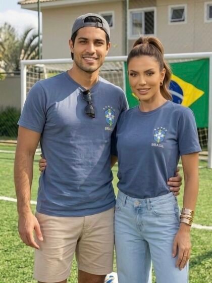 Camiseta Unissex Copa Azul Jeans