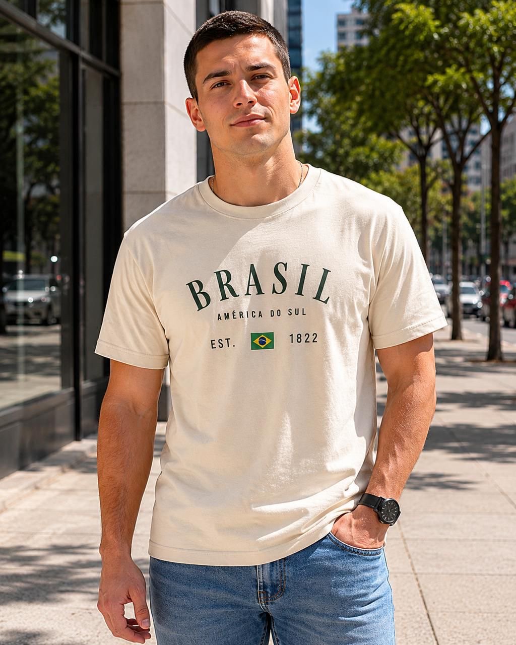 Camiseta Unissex Off Brasil 1822