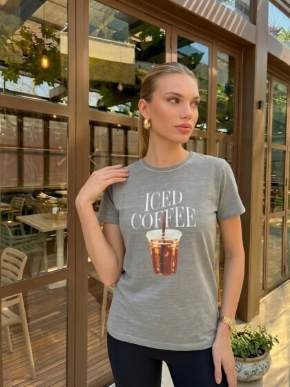 Tshirt Feminina Cinza Iced
