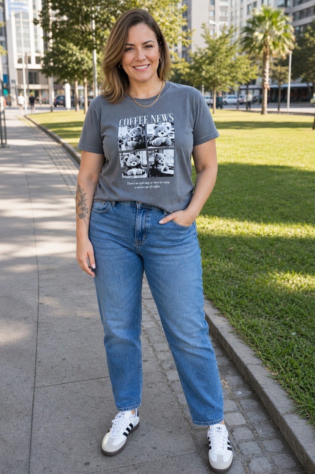 Tshirt Feminina Plus Chumbo ursos