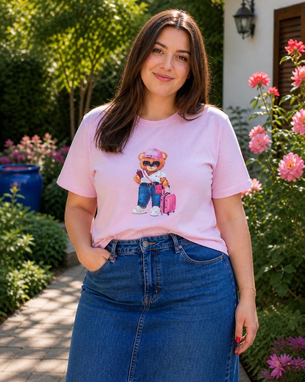 Tshirt Plus Rosa Atacado Direto de Fábrica