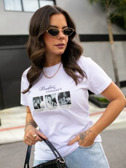 Tshirt Feminina Branca Breakfast