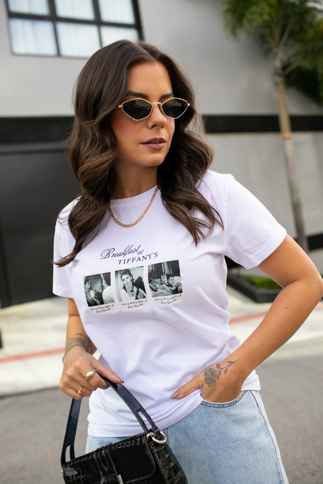 Tshirt Feminina Branca Breakfast