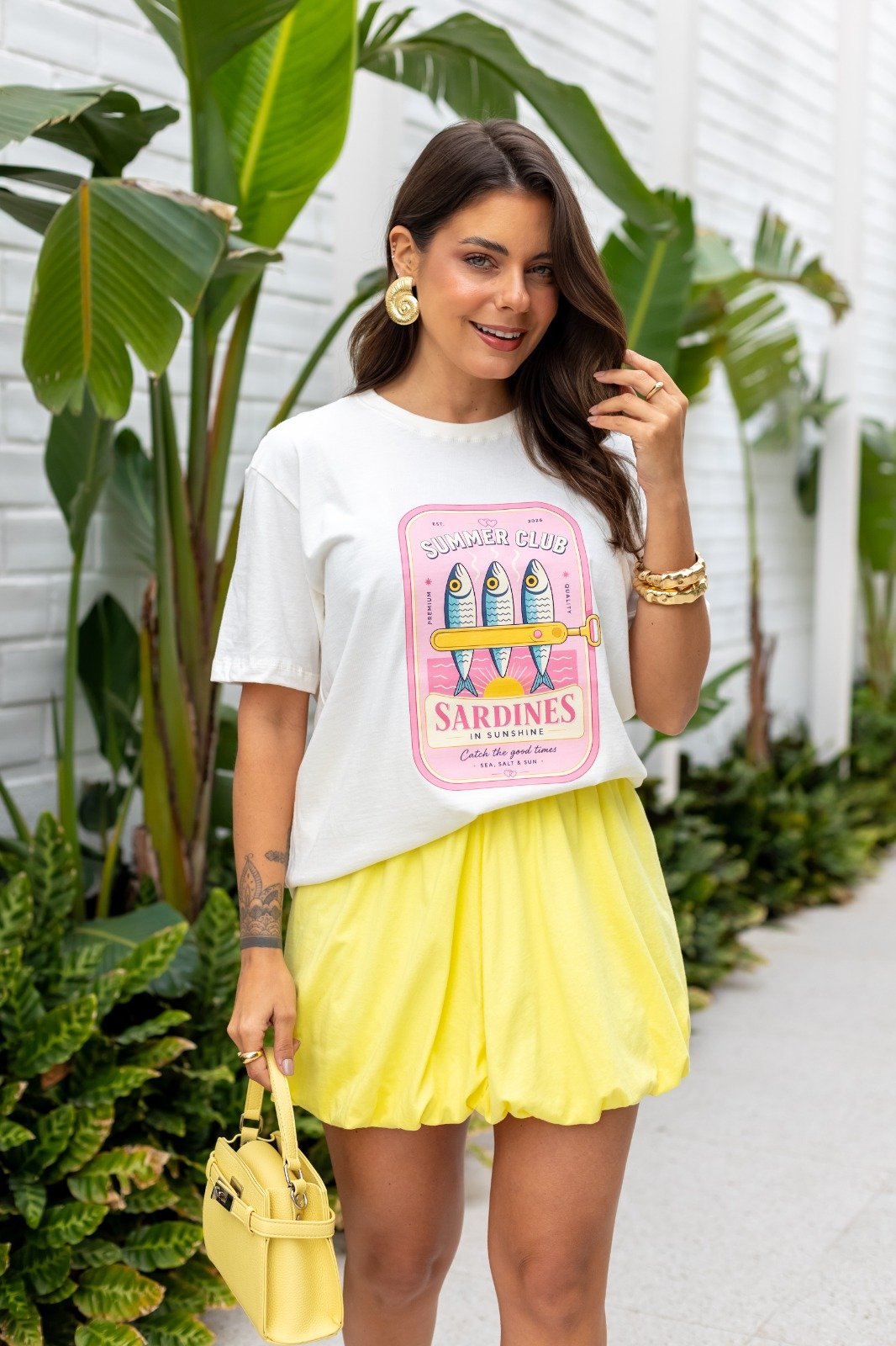 Camiseta Feminina Off Sardines
